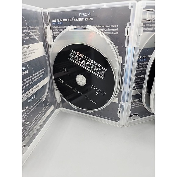 Battlestar Galactica The Complete Epic Series 10 DVDs Seasons Sci Fi Classic - Picture 5 of 11